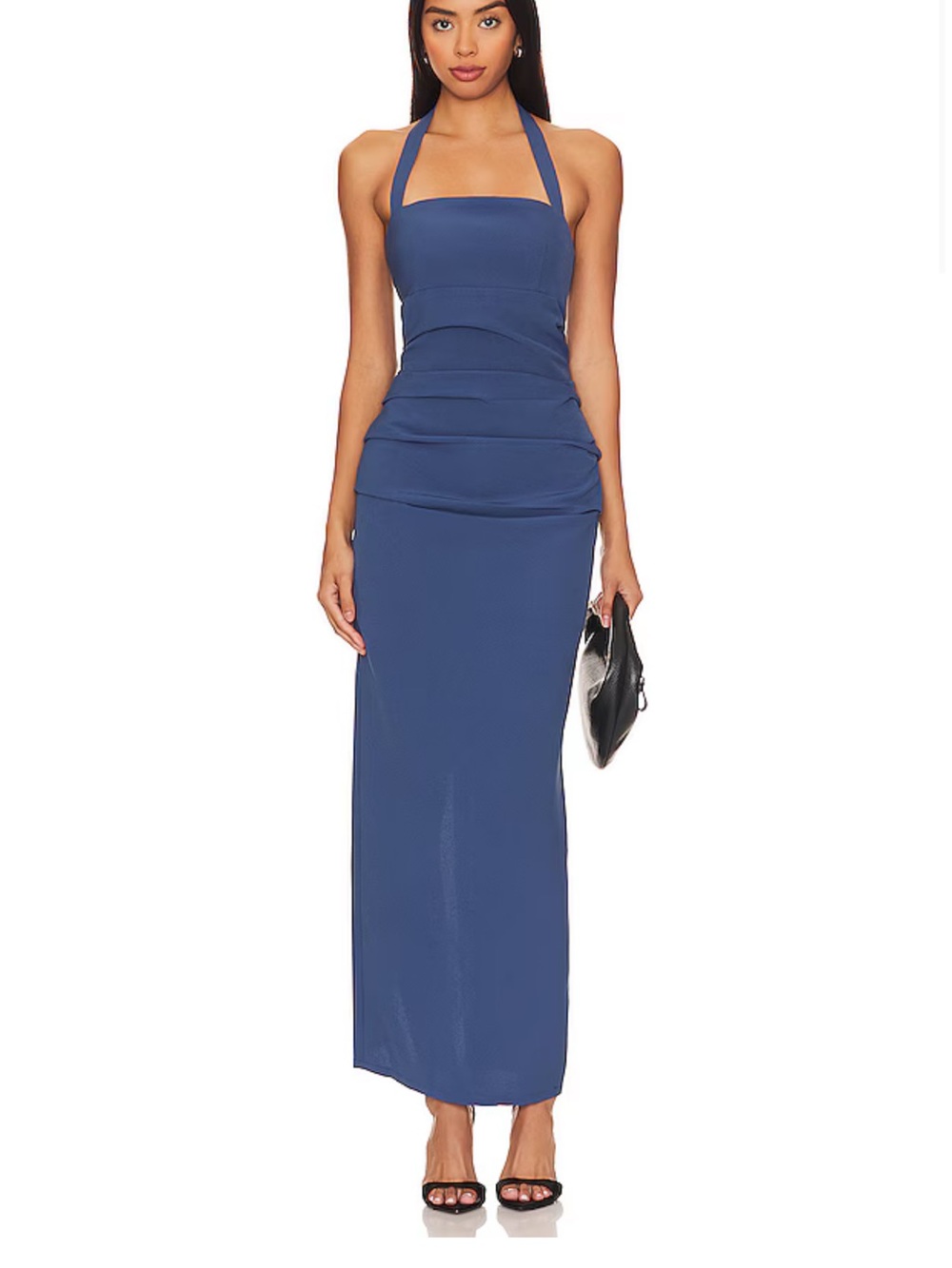 1999 Halter Neck Maxi Dress -Navy NWT - XS